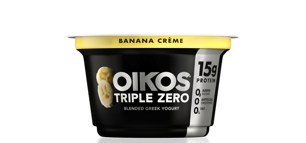 Banana Cream Oikos Triple Zero High Protein Nonfat Greek Yogurt