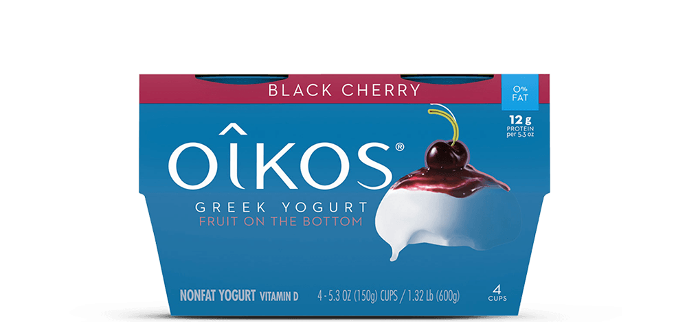 Black Cherry Oikos Traditional Greek Nonfat Yogurt Multipack