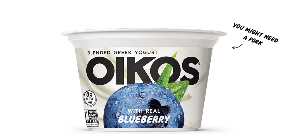 Blueberry Oikos Blended Greek Nonfat Yogurt
