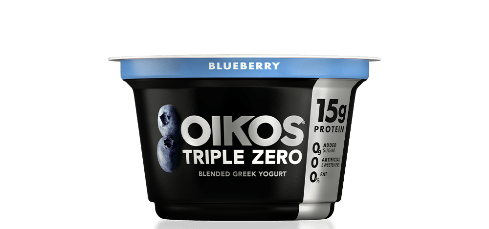 Blueberry Oikos Triple Zero High Protein Nonfat Greek Yogurt