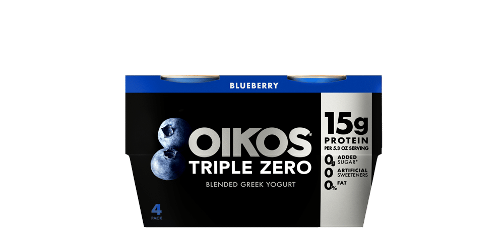 Blueberry Oikos Triple Zero High Protein Nonfat Greek Yogurt Multipack