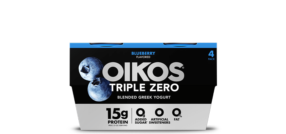 Blueberry Oikos Triple Zero High Protein Nonfat Greek Yogurt Multipack