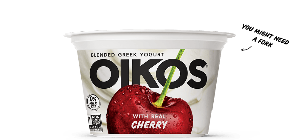 Cherry Oikos Blended Greek Nonfat Yogurt
