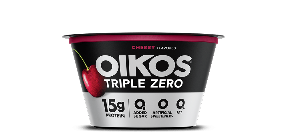 Cherry Oikos Triple Zero High Protein Nonfat Greek Yogurt