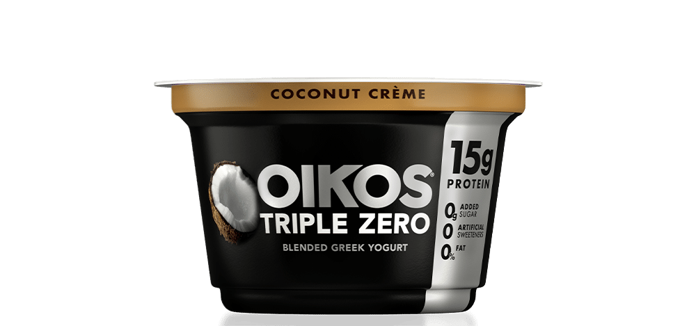 Coconut Crème Oikos Triple Zero High Protein Nonfat Greek Yogurt