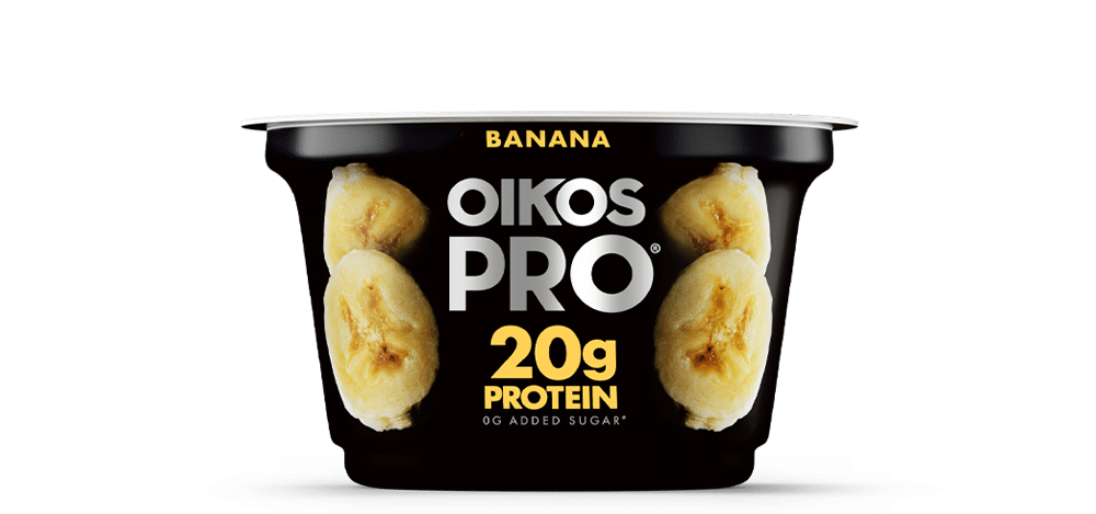 Banana Oikos PRO High Protein Yogurt Cultured Ultra Filtered Milk