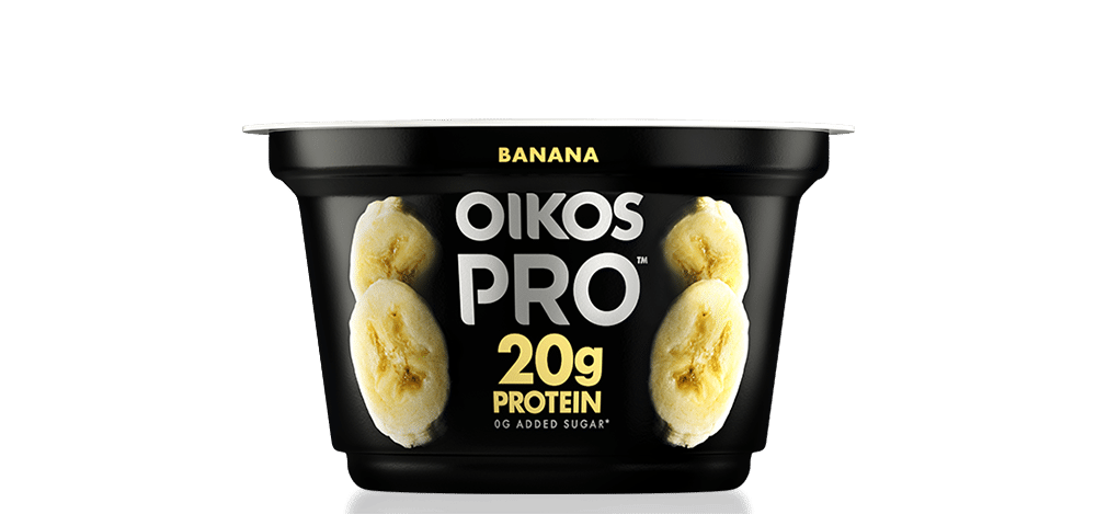 Banana Oikos PRO High Protein Yogurt Cultured Ultra Filtered Milk