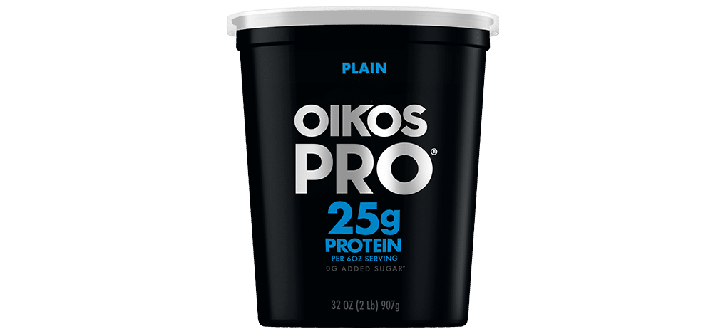 Plain Oikos PRO High Protein Yogurt Cultured Ultra Filtered Milk Quart