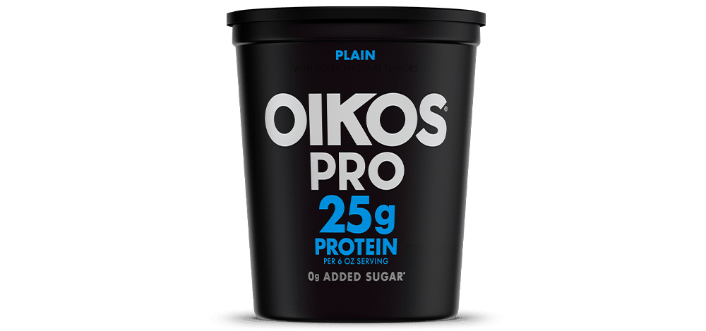 Plain Oikos PRO High Protein Yogurt Cultured Ultra Filtered Milk Quart