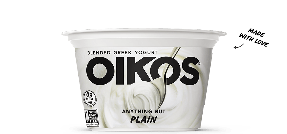 Oikos Yogurt, Greek, Blended, Banana Cream Flavored 5.3 Oz