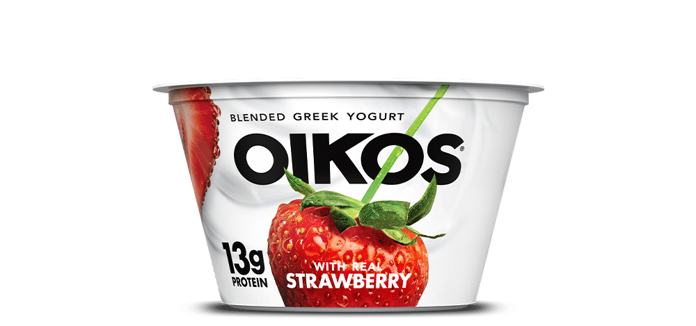 Strawberry Oikos Blended Greek Nonfat Yogurt