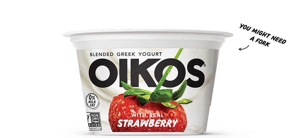 Oikos Yogurt, Greek, Blended, Banana Cream Flavored 5.3 Oz