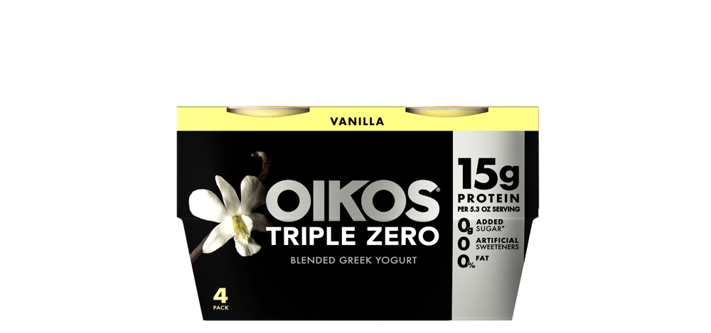 Vanilla Oikos Triple Zero High Protein Nonfat Greek Yogurt Multipack