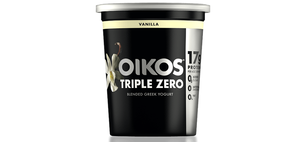 Vanilla Oikos Triple Zero High Protein Nonfat Greek Yogurt 32oz